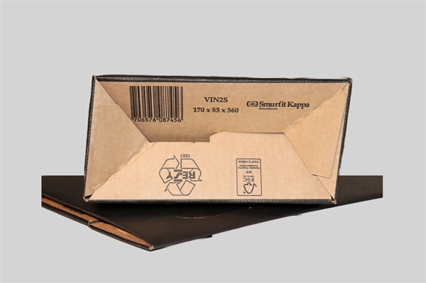 Vinkarton Sort - 2 flasker