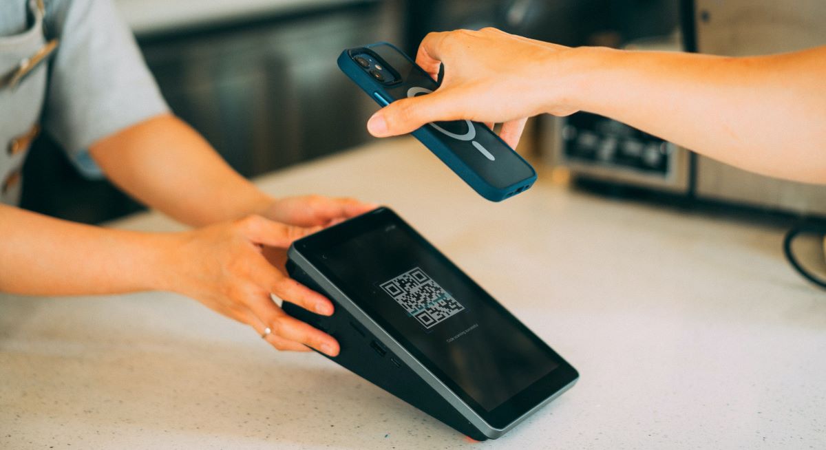 QR-kode på restaurant QR-kode på restaurant